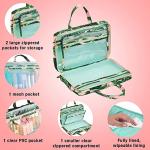 Conair Travel Toiletry Bag - Makeup Bag - Cosmetic Bag -Travel Makeup Bag - Perfect for Vacations - Weekender Shape - Pink Palm Print