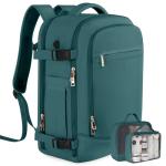 Rinlist Travel Backpack, Carry-on Backpack for Men Women, Travel Backpack Carry on Flight Approved, 40L Personal Item Backpack, Travel Essentials Must Haves, Peacock Blue