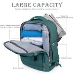 Rinlist Travel Backpack, Carry-on Backpack for Men Women, Travel Backpack Carry on Flight Approved, 40L Personal Item Backpack, Travel Essentials Must Haves, Peacock Blue