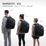 adidas Prime Backpack for Work, Travel Bag for Women and Men with Padded Compartment for Laptop, Black, One Size