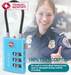 ANVIL TSA Approved Luggage Locks – High Security TSA008 Combination Travel Locks with Inspection Indicator for Suitcases and Backpacks. (2, Bule)