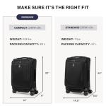 Travelpro Crew Classic Lightweight Softside Expandable Carry on Luggage, 8 Wheel Spinner Suitcase, Men and Women, Compact Carry On 20-Inch, Patriot Blue