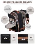 LOVEVOOK 40L Travel Backpack for Women & Men, Airline Approved Carry On Luggage with 3 Packing Cubes, TSA Overnight Bags, Waterproof Personal Item Bag, Weekender Essentials Backpacks fits 17" Laptop