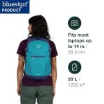 Osprey Daylite Plus Commuter Backpack - Lightweight, Everyday Pack with Laptop Sleeve and Water Bottle Pockets - Ideal for Work, School, and Travel with Versatile Storage, Liquify Print/Kakio Pink