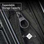 Samsonite Omni 2 International Carry-On Luggage with 360° Spinner Wheels - Scratch Resistant Hardshell - TSA, Airline-Approved - Expandable Polycarbonate Shell for Lightweight Travel - Midnight Black