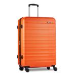 Amazon Basics 30" Hardside Large Checked Luggage, Hardshell Suitcase With Wheels, Expandable For Up to 15% More Space, With Scratch-Resistant Surface, Four Multi-directional Wheels, Orange
