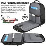 18.4 Laptop Backpack for Men, 55L-60L Extra Large Gaming Laptops Backpack with USB Charger Port, TSA Friendly Flight Approved RFID Anti-theft Pocket, Water Resistant Suiltable for Travel Business Work