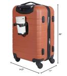 Wrangler 20" Smart Spinner Carry-On Luggage With Usb Charging Port