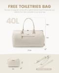 LOVEVOOK Travel Duffle Bag, Weekender Bag for Women with Toiletry Bag, Carry on Overnight Bag with Shoe Compartment, Gym Duffel Bag with Wet Pocket, Mommy Hospital Bags for Labor and Delivery