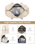 LOVEVOOK Travel Duffle Bag, Weekender Bag for Women with Toiletry Bag, Carry on Overnight Bag with Shoe Compartment, Gym Duffel Bag with Wet Pocket, Mommy Hospital Bags for Labor and Delivery