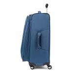 Travelpro Maxlite 5 Softside Expandable Checked Luggage with 4 Spinner Wheels, Lightweight Suitcase, Men and Women, Ensign Blue, Checked Medium 25-Inch