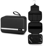 Maliton Toiletry Bag for Men & Women Travel Toiletry Bag Hanging Toiletry Bag Hygiene Organizer with 4 Compartments Waterproof Bathroom Shower Bag Large Toiletries Travel Bag(Black)