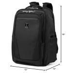 Travelpro Maxlite Lightweight Laptop Backpack, Fits up to 15 Inch Laptop and 11 Inch Tablet, Water Resistant, Men and Women, Work, Travel, Black, 18-Inch