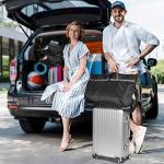 MISSLO 10" Gusseted Garment Bags for Hanging Clothes Compression 43" Suit Bags for Closet Storage Space Saver Clothes Bags for Travel Suit Cover Bags, 3 Packs