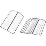 Amazon Basics Zippered Peva Garment Storage Bag, 5-Pack, White