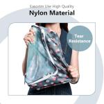 Easortm 9 Set Packing Cubes for Carry on Suitcase, Luggage Bags for Travel Packing Organizers Cubes, Luggage Organizer for Travel Accessories.(Blue Flower)