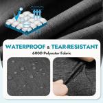 Canway 65L Travel Duffel Bag, Foldable Weekender Bag with Shoes Compartment for Men Women Water-proof & Tear Resistant (Panther Black, 65L)