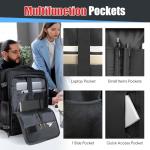 Travel Backpack,Expandable 40-50L Carry On Backpack,Extra Large Anti-Theft TSA Flight Approved Large Weekender Daypack Bag for Men and Women, Waterproof Pocket Lightweight Travel Gifts for Men,Black