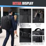 Travel Backpack,Expandable 40-50L Carry On Backpack,Extra Large Anti-Theft TSA Flight Approved Large Weekender Daypack Bag for Men and Women, Waterproof Pocket Lightweight Travel Gifts for Men,Black