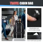 Travel Backpack,Expandable 40-50L Carry On Backpack,Extra Large Anti-Theft TSA Flight Approved Large Weekender Daypack Bag for Men and Women, Waterproof Pocket Lightweight Travel Gifts for Men,Black