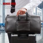 STAR VISTA Voyager-03 Luxury Convertible Garment Duffel Bag, Full Grain Pebbled Leather, Premium Canvas Lining, 22x12x12 Inch Carry-On, with Backpack Mode, Shoe Compartment