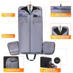 MOZETO Convertible Garment Duffle Bags for Travel, Carry On Suit Duffle Bags with Shoulder Strap 2 in 1 Hanging Garment Duffle Bag for Men