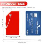 Vavious Personalized Luggage Tags 2 Pack Silicone Flexible Quickly Spot Bag Tag Privacy Protection Suitcase Labels with Name Cards Travel Must Have (Red * 1 DIY Sticker)