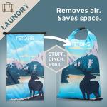 Large Compression Packing Cubes for Travel-Packing Cube Luggage Organizers 7 Piece Set for Checked Luggage-Ultralight, Expandable/Compression Bags by TRIPPED Travel Gear (National Parks)