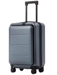 Coolife Luggage Suitcase Piece Carry On ABS+PC Spinner Trolley with pocket Compartmnet(Night navy, 20in(carry on))