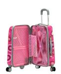 Rockland Vision Hardside Spinner Wheel Luggage, Pink Pearl, Carry-On 20-Inch