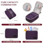 LOVEVOOK 40L Large Travel Backpack for Women Men, 17 Inch Carry on Backpack for Traveling on Airplane, Personal Item Travel Bag Airline Approved, Business Causal Weekender Backpack, Purple-Black