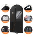 Suit Garment Clothes Travel Bag: 43 inch Men Uniform Jersey - Cover Foldable Packable Pockets Breathable Lightweight Zipper Clear - Hanging Wardrobe Closet Flight Traveling Moving