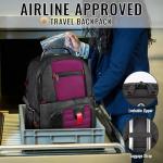 YOREPEK Travel Backpack, Extra Large 50L Laptop Backpacks for Men Women, Water Resistant College Backpack Airline Approved Business Work Bag with USB Charging Port Fits 17 Inch Computer, Purple