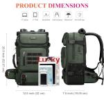 WITZMAN Carry on Travel Backpack for Men Women Airline Approved Convertible Nylon Duffle Backpack Luggage Bag (B682 Army Green)