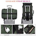 WITZMAN Carry on Travel Backpack for Men Women Airline Approved Convertible Nylon Duffle Backpack Luggage Bag (B682 Army Green)