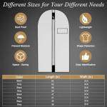 39-Inch Garment Bags Covers,Hanging Clothes Bag, Suit Cover Bags with Clear Window for Hanging Closet Clothes Storage and Travel (Black-39Inch)