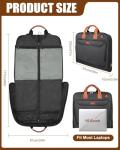Vangue Garment Bags for Travel Suit Bag Large Carry On Garment Bags with Strap for Business for Airline Hanging Clothes Travel Bag Luggage for Men Dim Gray
