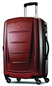 Samsonite Winfield 2 Hardside Expandable Luggage with Spinner Wheels, Burgundy, Checked-Medium 24-Inch