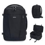 ECOHUB Travel Backpack 18x14x8 Spirit Airlines Personal Item Bag Carry On Backpack 13 Pockets Work Casual Daypack for Men Women Airline Approved Water Resistant Gym Backpack with Charging Port, Black