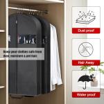 KintKita 43" Garment Bags for Hanging Clothes & Travel, 4" Gusseted Suit Bag for Closet Storage, Hanging Bags for Clothes Travel with 2 Handles for Tuxedos, Coats,Shirts & Dresses