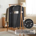 KintKita 43" Garment Bags for Hanging Clothes & Travel, 4" Gusseted Suit Bag for Closet Storage, Hanging Bags for Clothes Travel with 2 Handles for Tuxedos, Coats,Shirts & Dresses