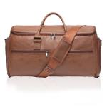 seyfocnia Garment Bag with Shoe Pouch Carry On Convertible Travel Duffel Bag for Men Women, 2 in 1 Hanging Suitcase Suit Business Travel Bag, Brown