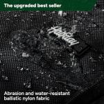 Halfday Convertible 2-in-1 Premium Garment Duffel Weekender Bag 45L | Wrinkle-Free Travel, Hanging Suit Compartment, Shoe Pockets, Trolley Sleeve. Balistic Nylon Carry-On, Jet