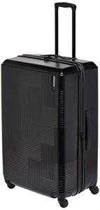American Tourister Stratum XLT Expandable Hardside Luggage with Spinner Wheels, Jet Black, Checked-Large 28-Inch