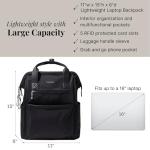 Baggallini Soho Backpack - Travel Laptop Backpack for Women - Lightweight Water-Resistant Luggage Bag, Black