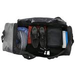 Travelers Club 32-Inch Collapsible Expandble Travel Rolling Duffel Bag, Black/Gray