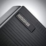 American Tourister Stratum XLT Expandable Hardside Luggage with Spinner Wheels, Jet Black, Checked-Large 28-Inch