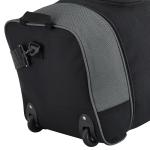 Travelers Club 32-Inch Collapsible Expandble Travel Rolling Duffel Bag, Black/Gray