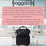 Baggallini Soho Backpack - Travel Laptop Backpack for Women - Lightweight Water-Resistant Luggage Bag, Black
