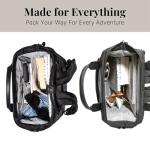 Baggallini Soho Backpack - Travel Laptop Backpack for Women - Lightweight Water-Resistant Luggage Bag, Black